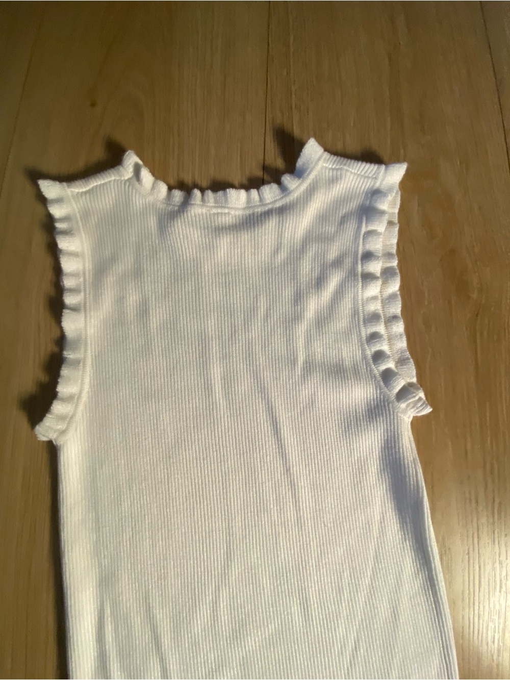Soft Vanilla Ruffle Knit Tank 🤍✨ - Picture 9 of 12